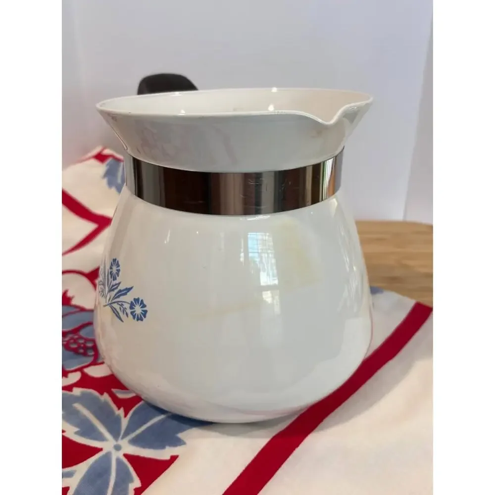 Vintage Corning Ware Blue Cornflower 2 Qt   Pot No Lid